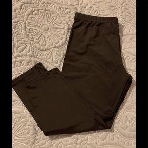 Black crop leggings.  Smooth as silk. Size S. New WOT
